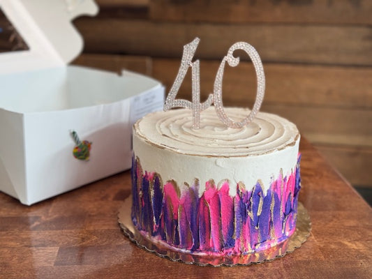 Elegant Forty Cake