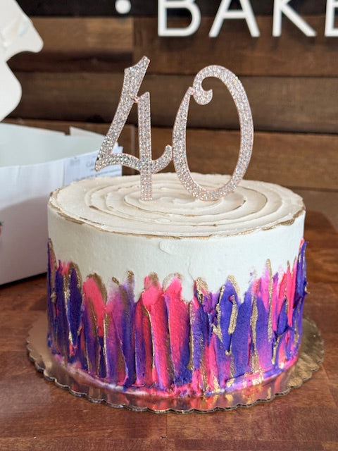 Elegant Forty Cake