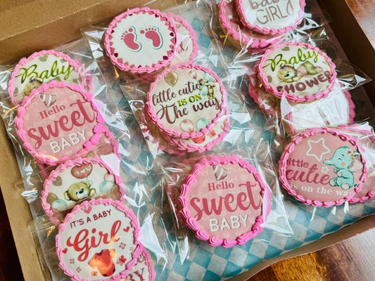 Baby Shower Cookies (Pink)