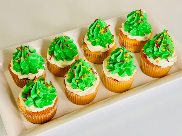 Christmas Tree Cupcakes