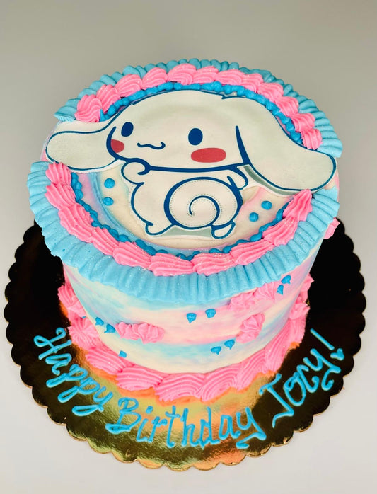 Cinnamon roll Cake (Hello Kitty friends)