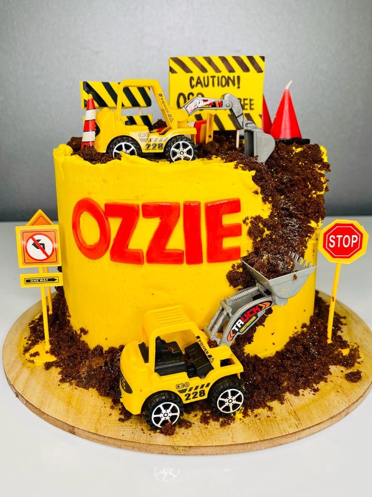 Digger Construction Cake