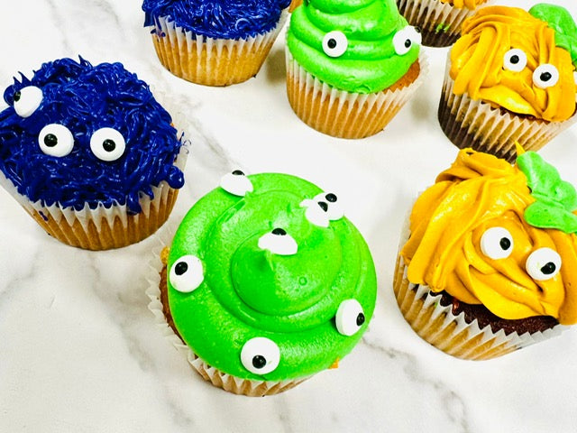 Monsters cupcakes
