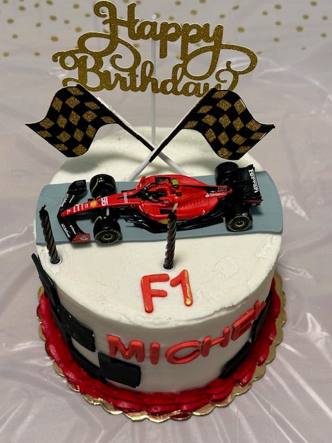 Formula One Ferrari Race Cake
