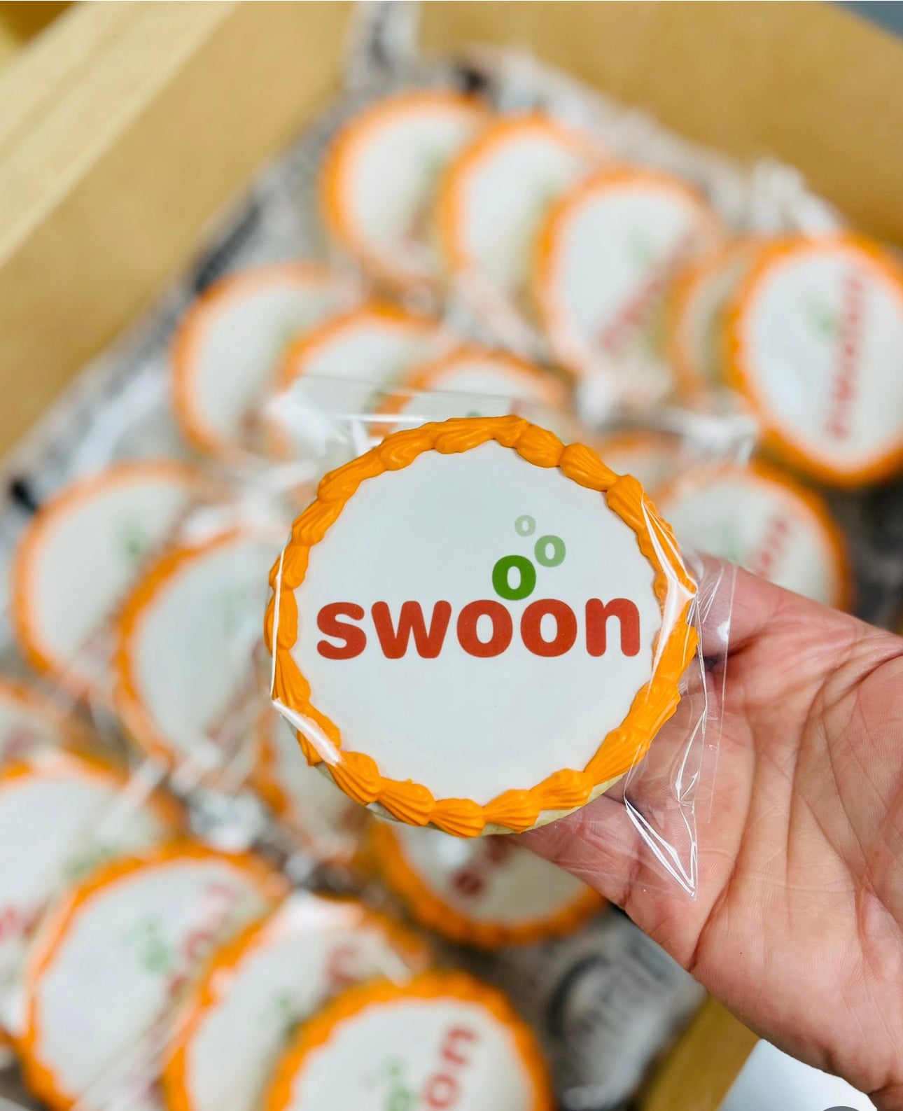 Corporate Logo Cookies