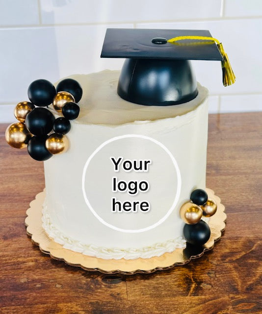 Graduation Cap & LOGO Cake