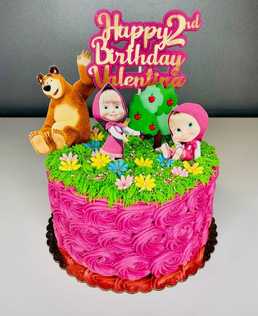 Masha and the Bear cake