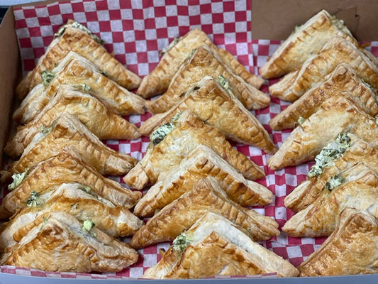 Puff Pastry Mushrooms, Spinach, and cream cheese (12 Pack)