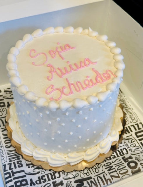 Baby's Name Cake