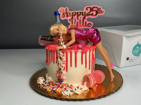 Barbie Drunk Cake