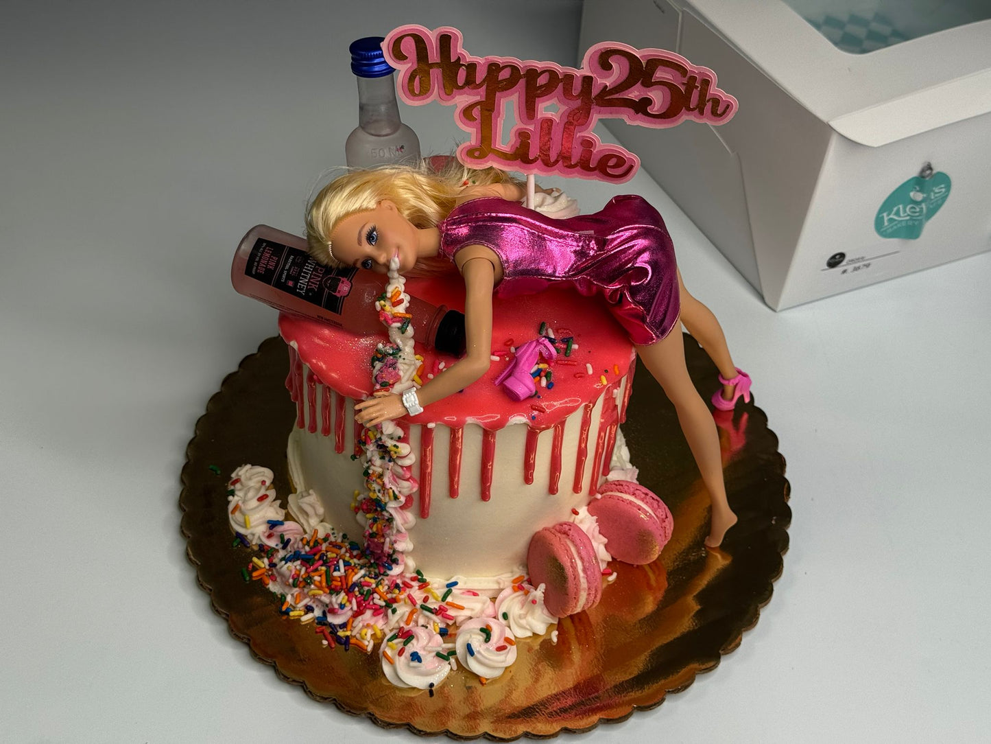Barbie Drunk Cake