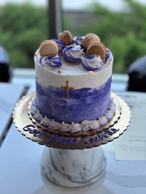 Baptism & First Communion Cross Cake