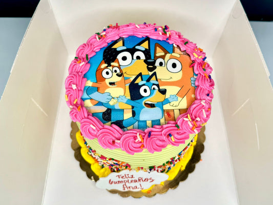 Bluey Family Cake