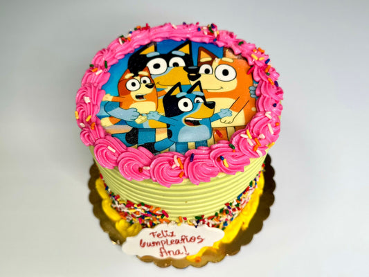 Bluey Family Cake