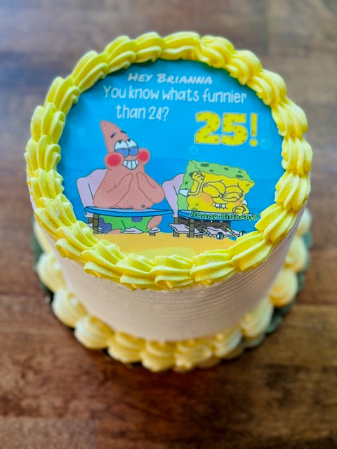 Funnier than 24 Cake (SpongeBob cake)