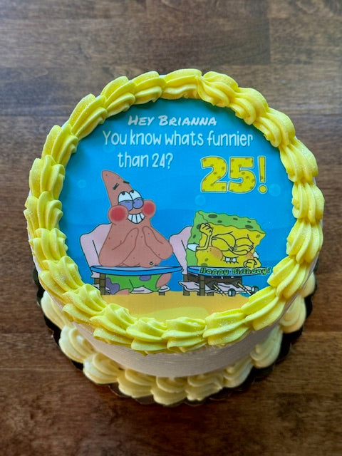 Funnier than 24 Cake (SpongeBob cake)