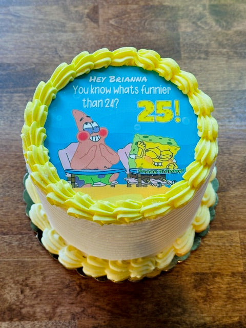 Funnier than 24 Cake (SpongeBob cake)