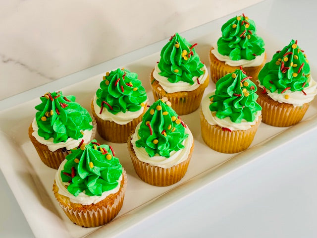 Christmas Tree Cupcakes