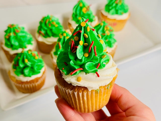 Christmas Tree Cupcakes