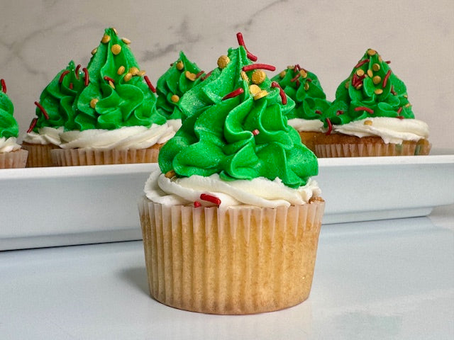 Christmas Tree Cupcakes
