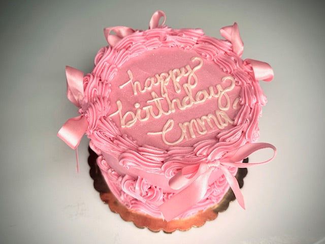 Coquette Pink Birthday Cake