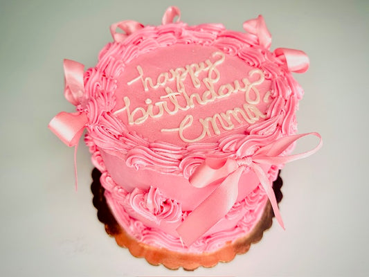 Coquette Pink Birthday Cake