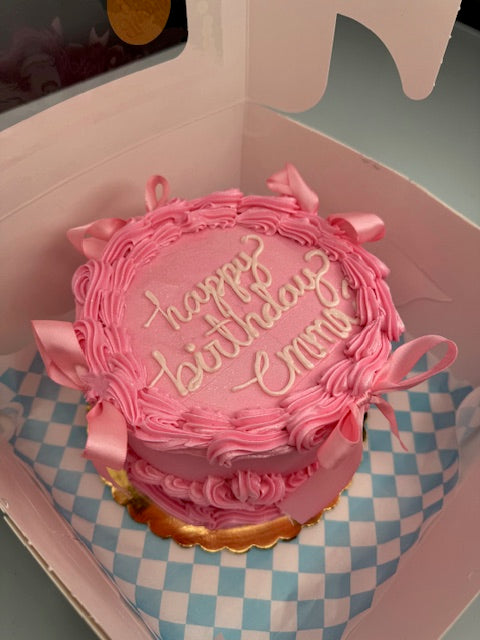 Coquette Pink Birthday Cake