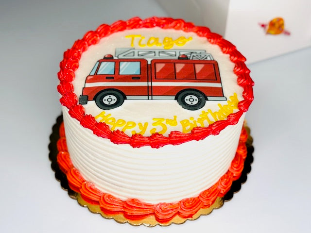 Fire Truck Cake