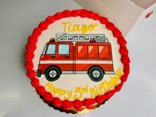 Fire Truck Cake