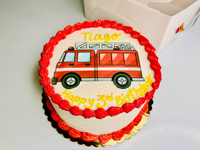 Fire Truck Cake