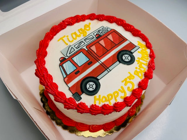 Fire Truck Cake