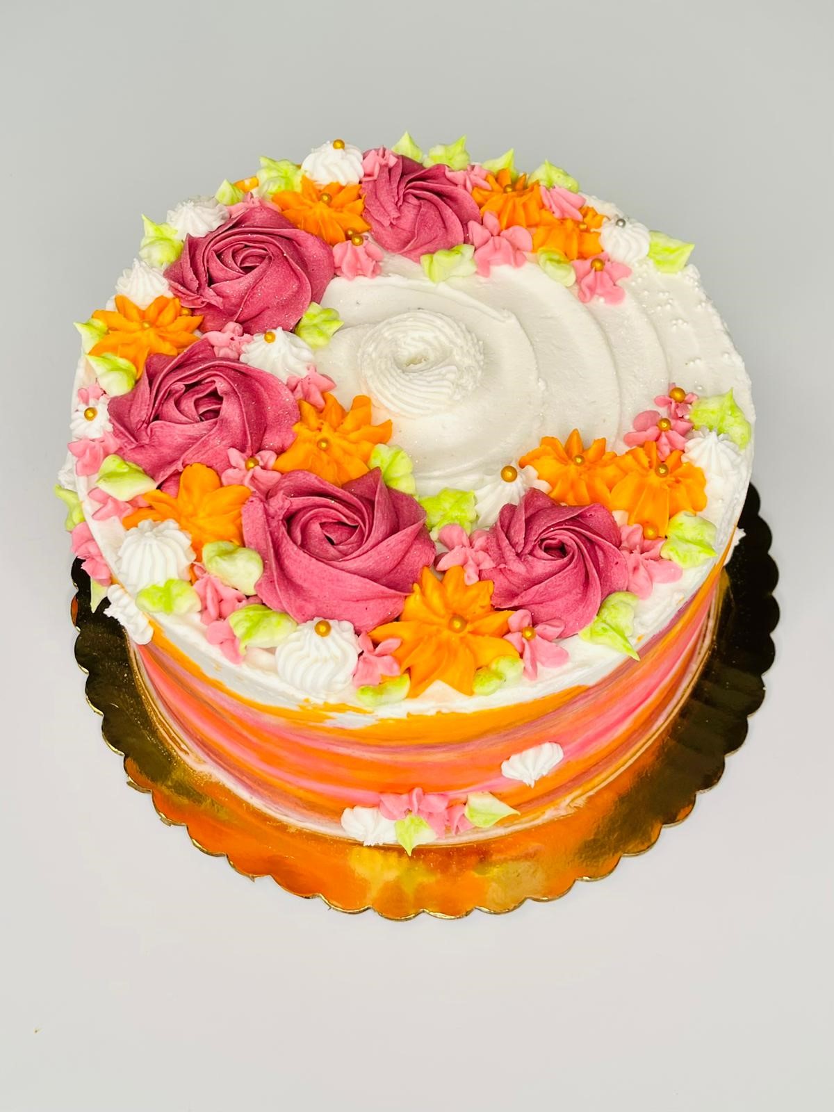 Pink Flower Cake | Flower birthday cake | Floral cake | Order online –  Liliyum Patisserie & Cafe