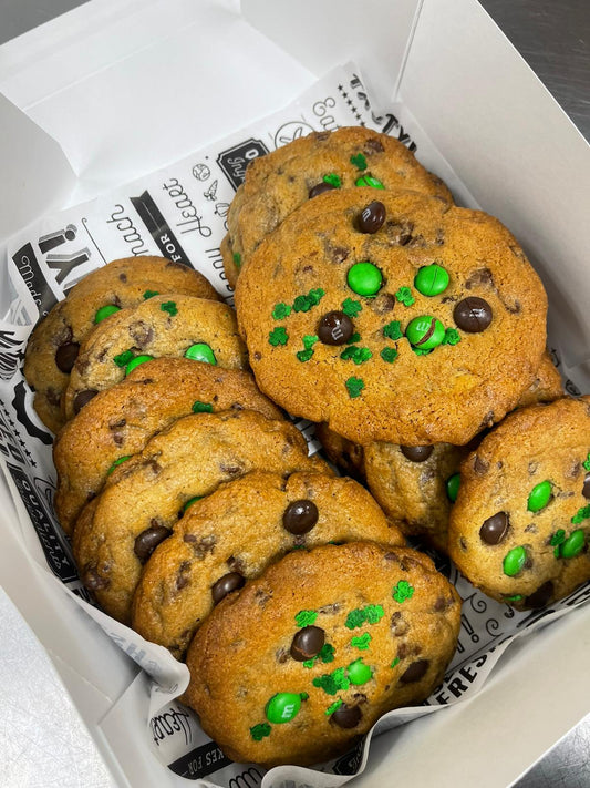 Chocolate Chip Green M&Ms Cookies