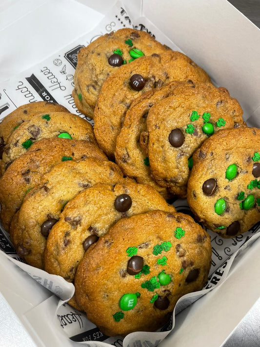 Chocolate Chip Green M&Ms Cookies