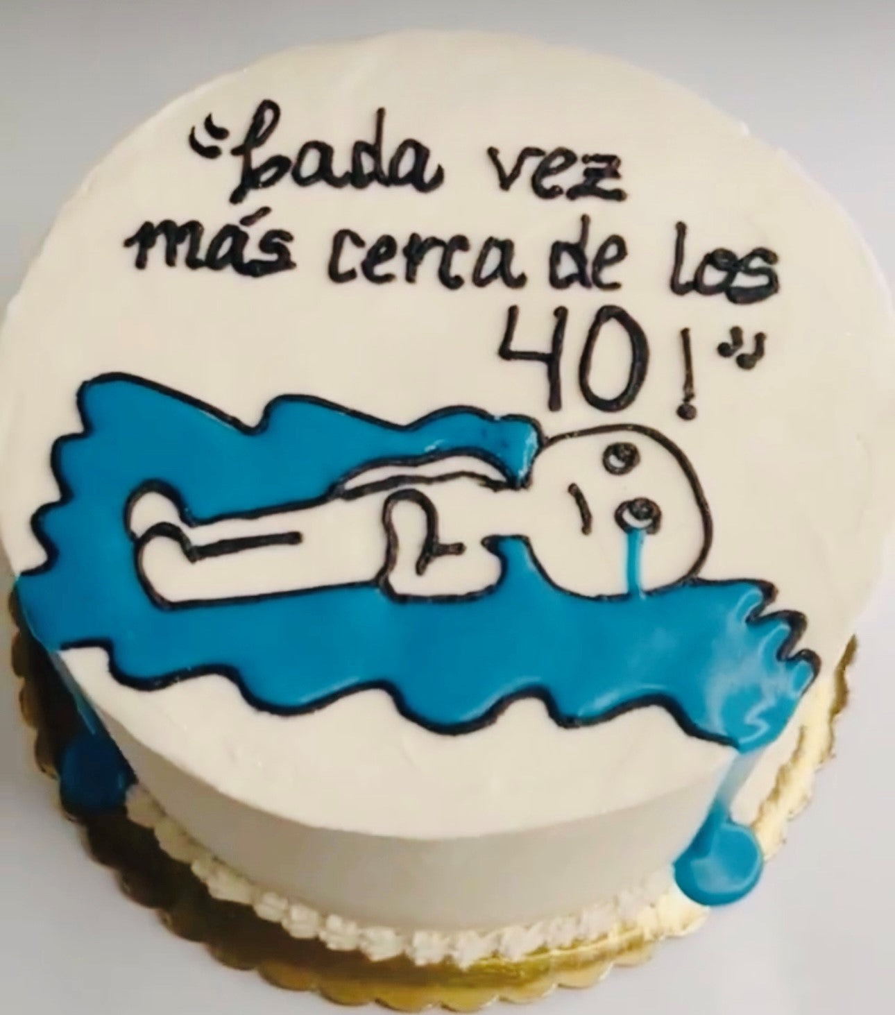 Custom Message Meme cake