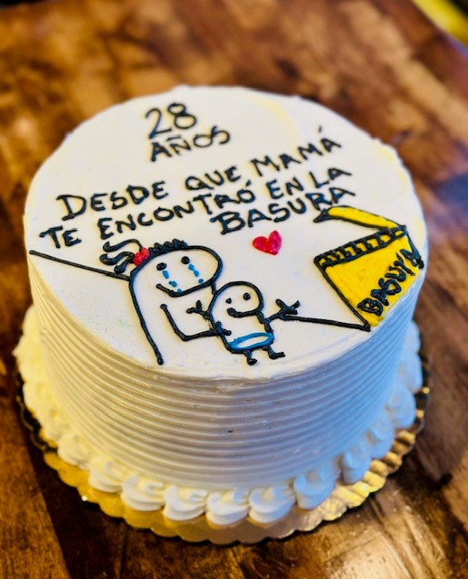 Custom Message Meme cake