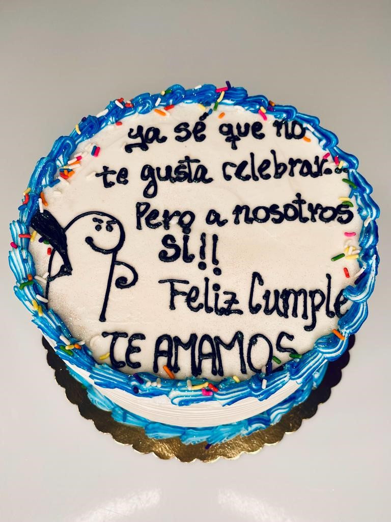 Custom Message Meme cake