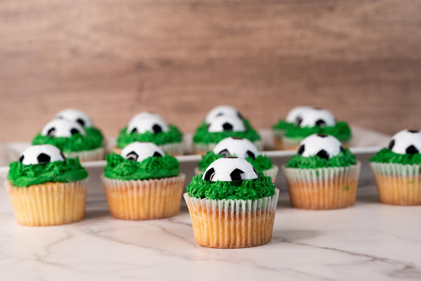 Soccer Cupcakes