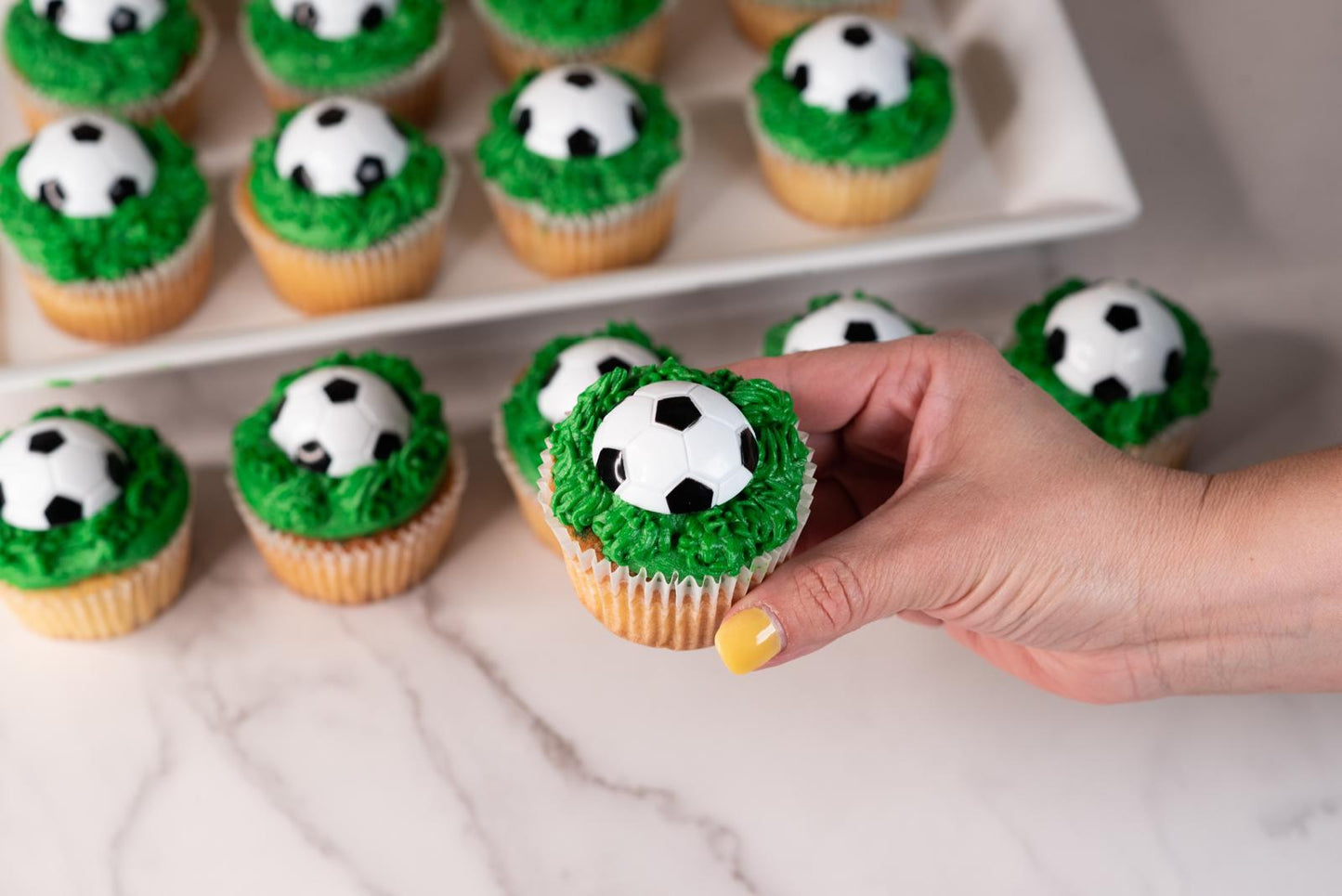 Soccer Cupcakes