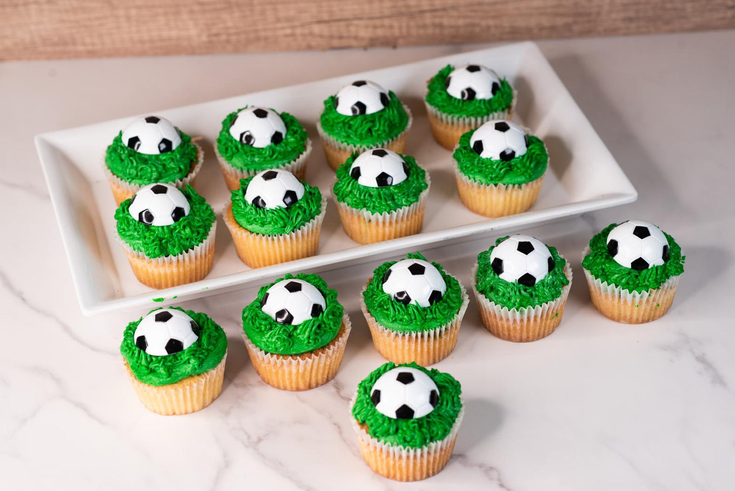 Soccer Cupcakes