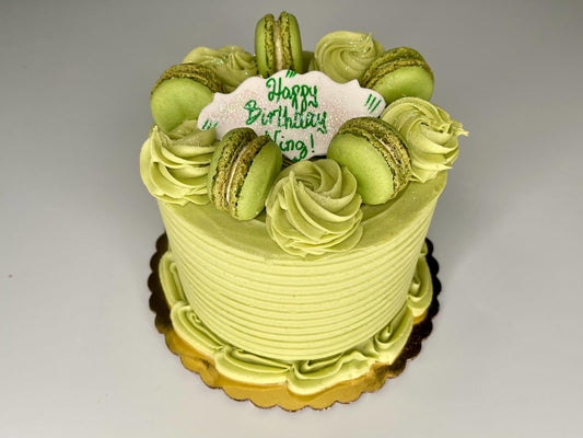 Green Macaron Cake