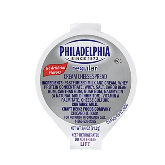 Philadelphia regular cream cheese spread ¾ oz