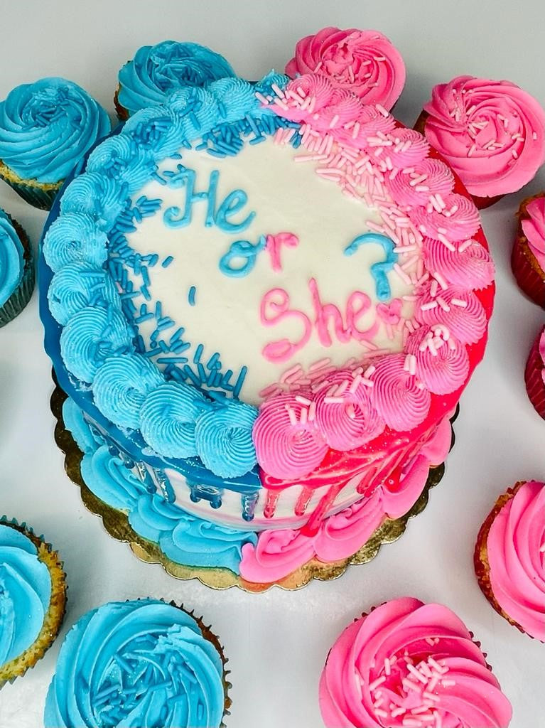 Gender Reveal Cake