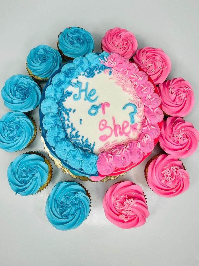 Gender Reveal Cake